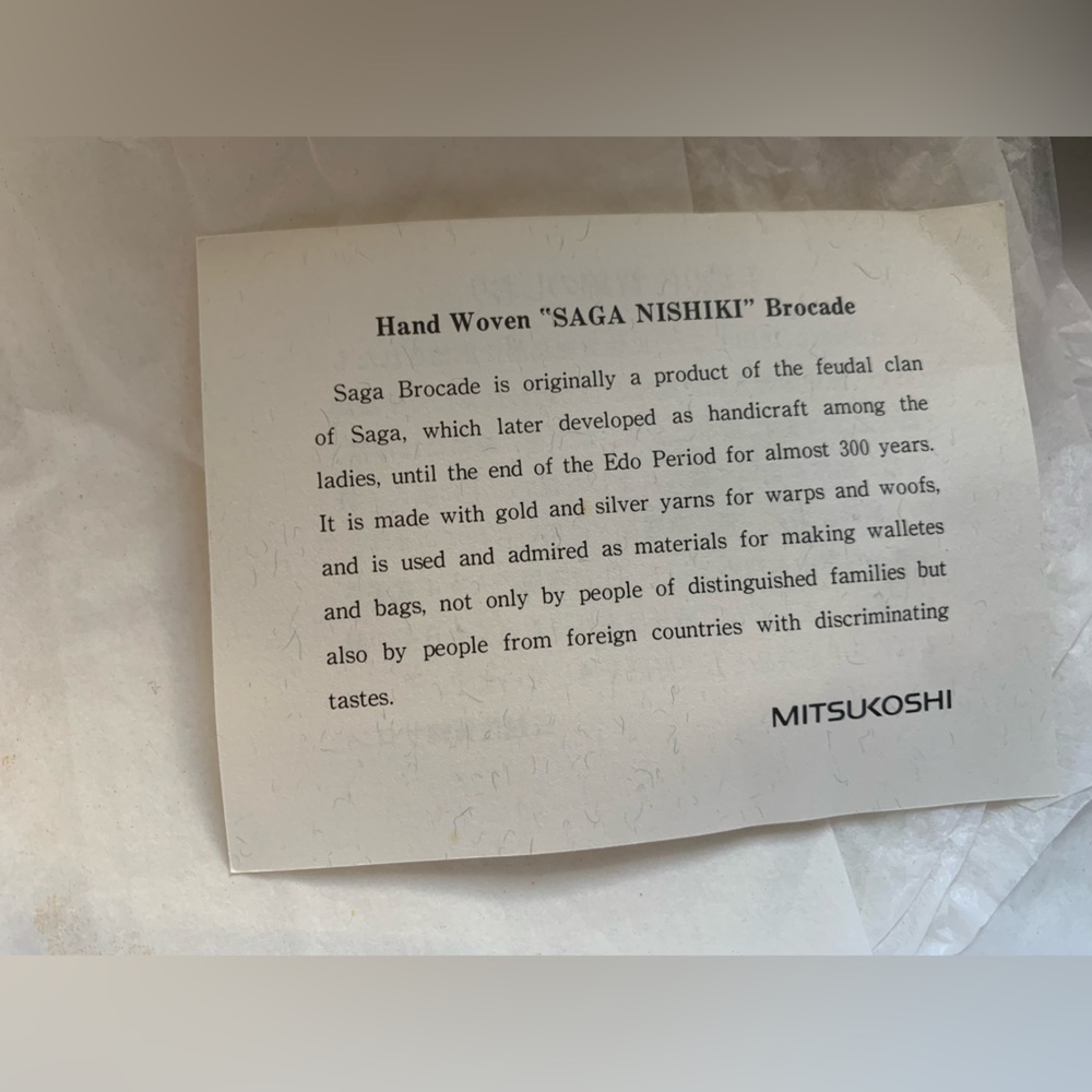 Mitsukoshi authentic brocade. With original packaging never used. - Picture 6 of 7